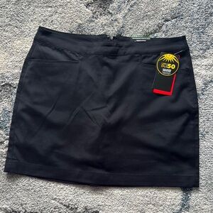 Women's Black Golf Skort